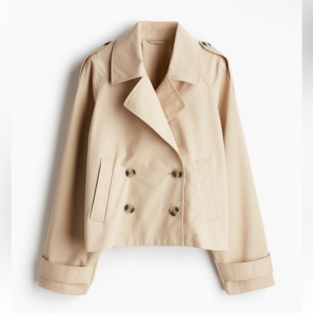 H&M Crop Short Trench Coat